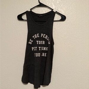 Fifth Sun Charcoal Gray Tank Top